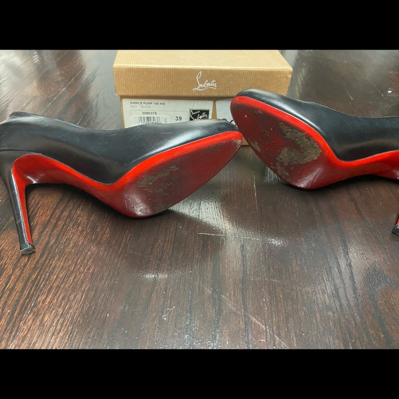 Christian Louboutin simple pump 100 black size 39 - Picture 4 of 5